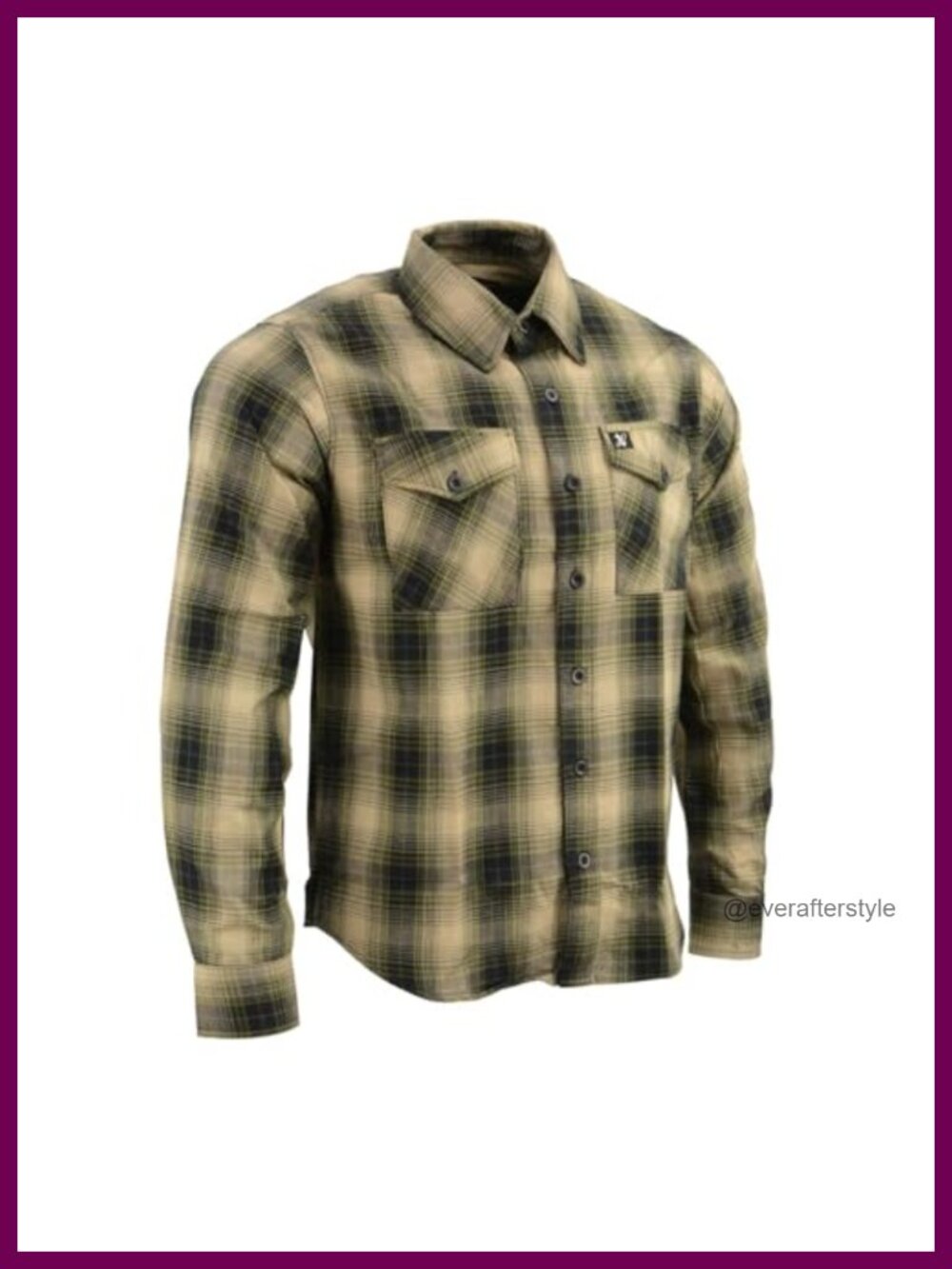 Milwaukee Leather MNG11649 Men's Long Sleeve Cotton Flannel Shirt - X-Large